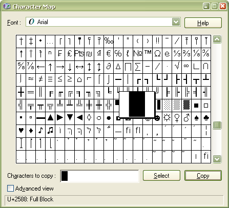 Character Map (Copy)